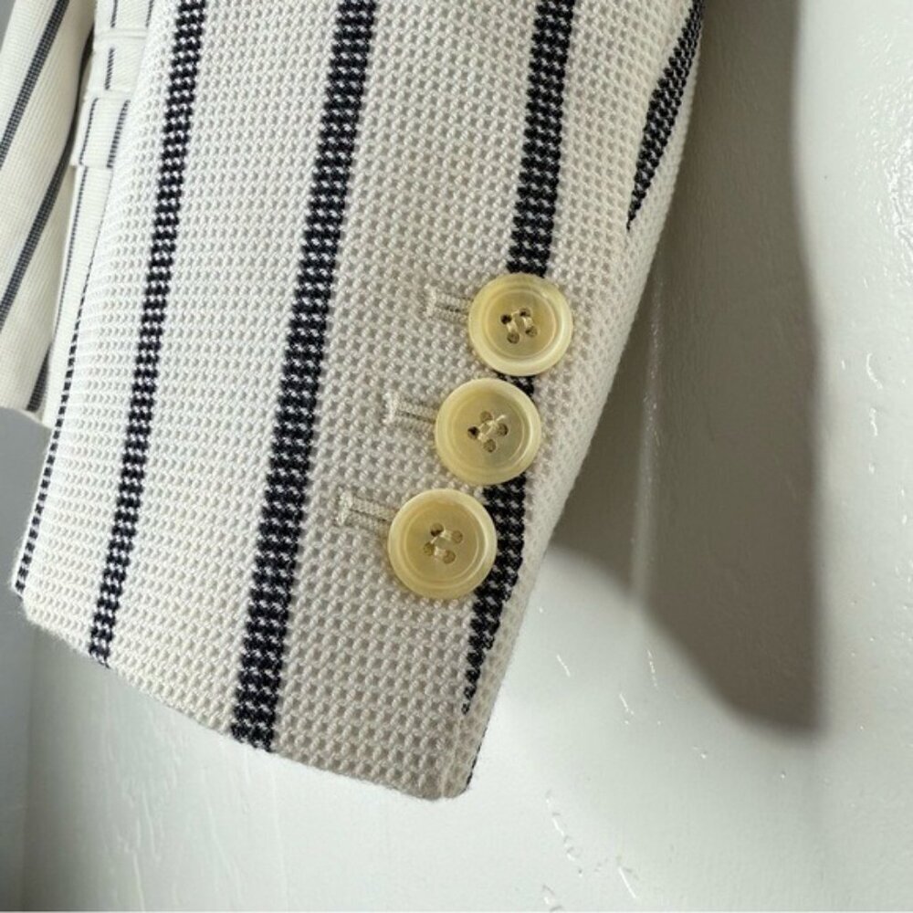 Talbots feminine breeze chic classic Vertical Lined Single Button pockets 10P - Picture 6 of 13
